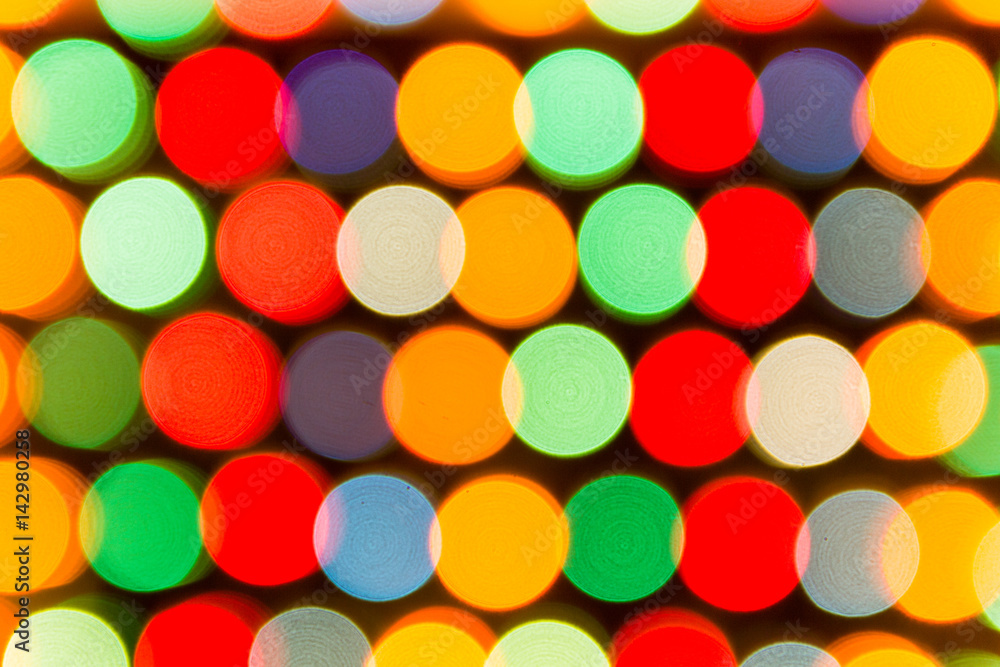 Defocused lights, colorful circles abstraction Defocused lights, colorful circles abstraction