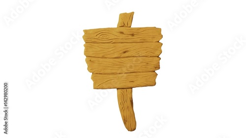 3 in 1 Wooden Plaque. Clay animation. 4K