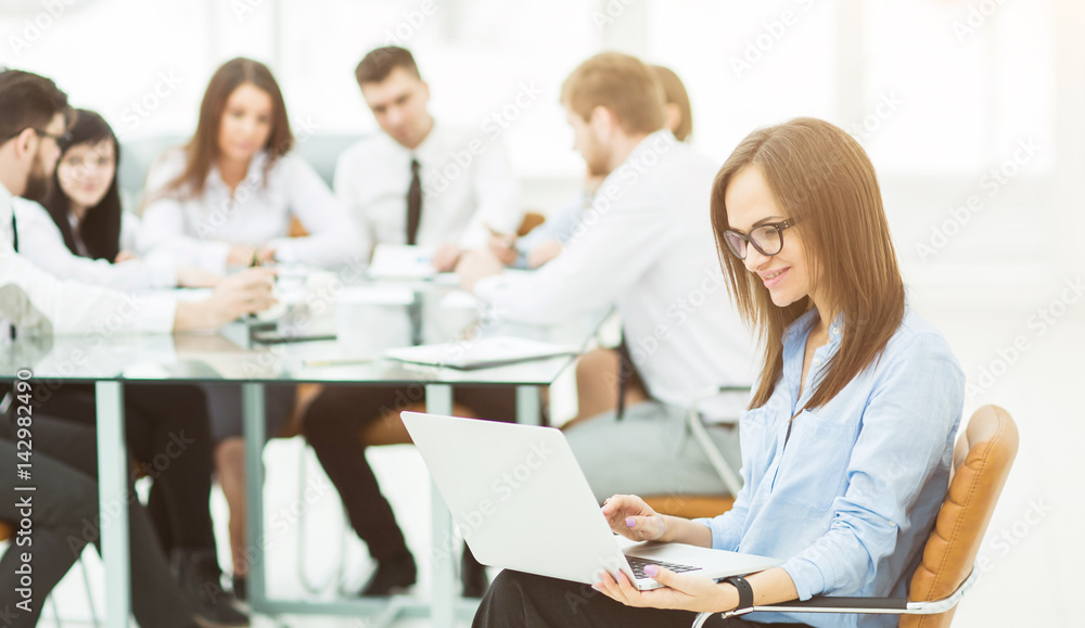 leading lawyer of the company on background, business meeting business partners leading lawyer of the company on background, business meeting business partners