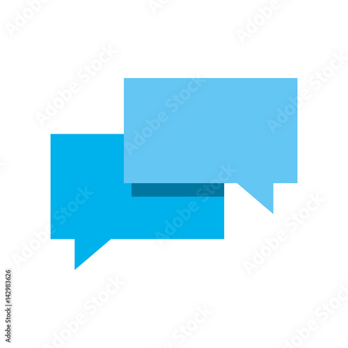 speech bubble icon over white background. colorful design. vector illustration