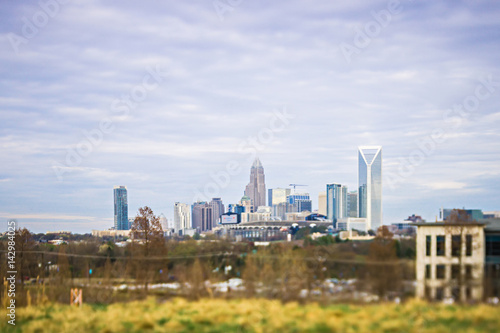 charlotte north carolina city skyline and surroundings