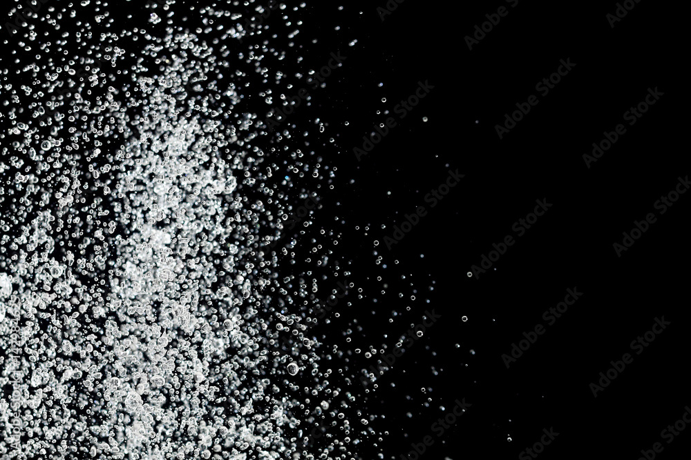 water splash isolated on black water splash isolated on black