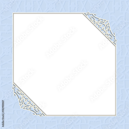 arabic frame pattern in vector