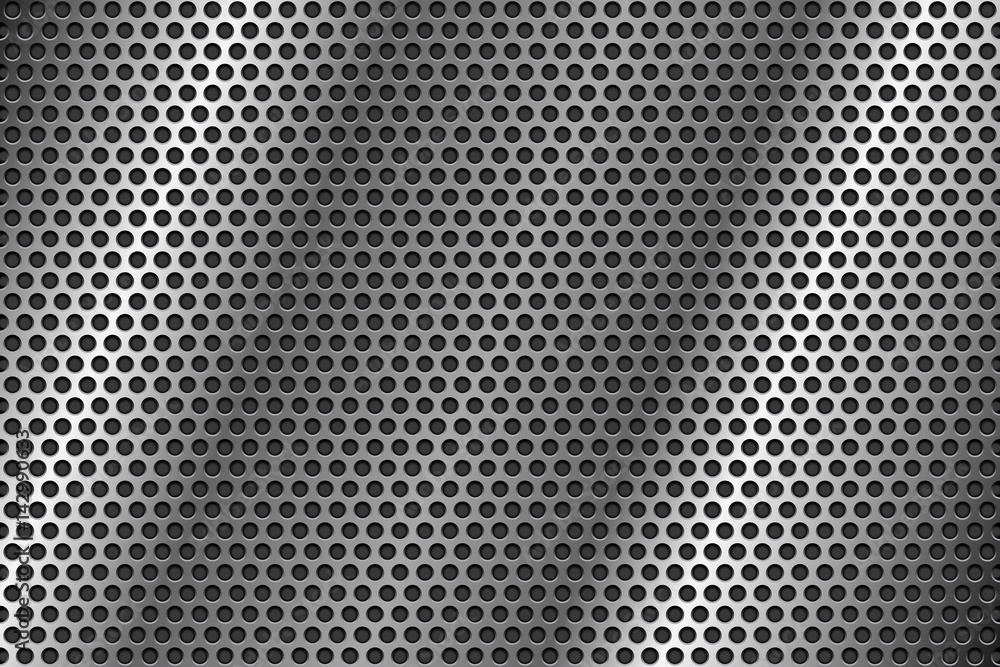 Metal perforated background. Round shaped holes Metal perforated background. Round shaped holes