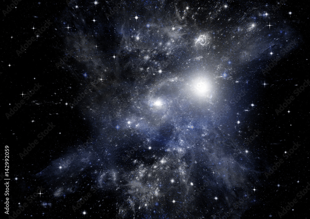 Fototapeta premium galaxy in a free space