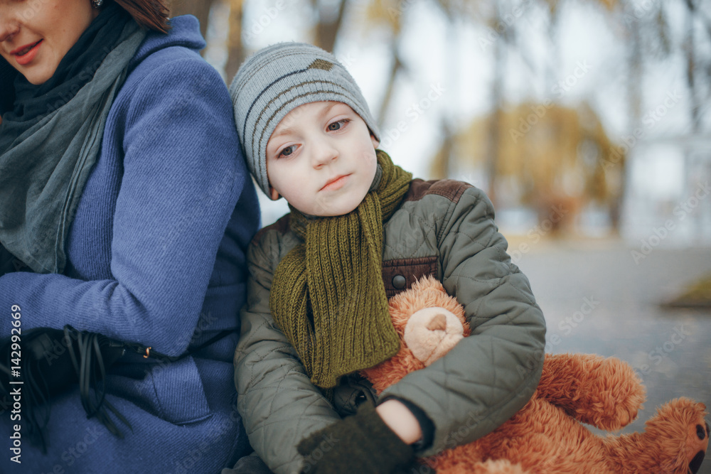 Obraz premium boy with mum