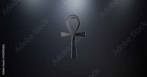Ankh Black 3d Icon