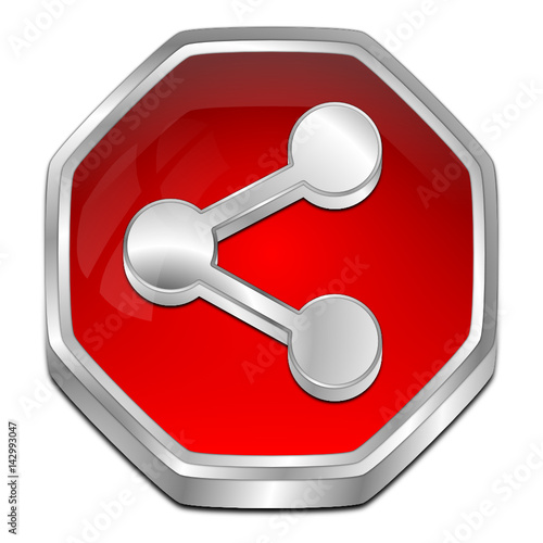 Share Button - 3D illustration