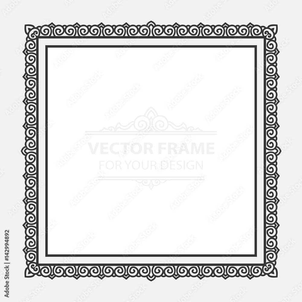 Vintage vector set retro frame, cards. Floral royal engraving design labels advertising place for text. Flourishes Line calligraphic background.