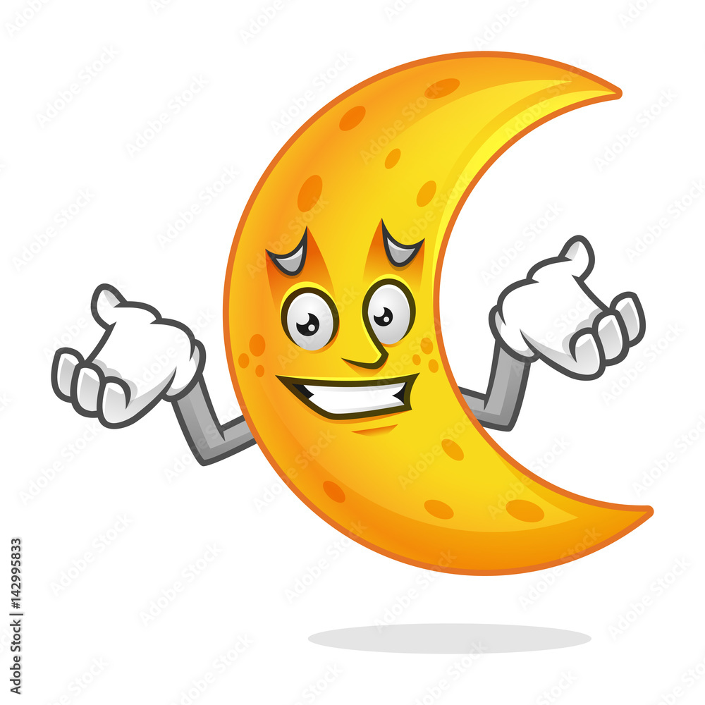 Confused moon mascot, error moon character, moon cartoon vector , Crescent Moon
Confused moon mascot, error moon character, moon cartoon vector , Crescent Moon