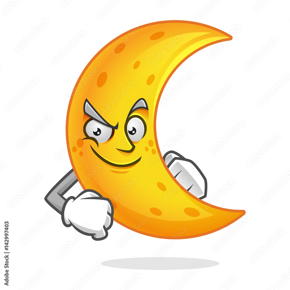 Confident moon mascot, moon character, moon cartoon vector , Crescent Moon
Confident moon mascot, moon character, moon cartoon vector , Crescent Moon