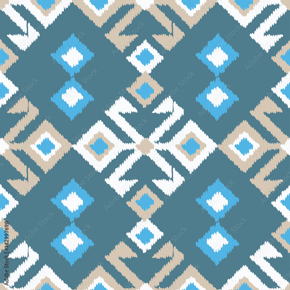 Ethnic boho seamless pattern. Ikat. Print. Repeating background. Cloth design, wallpaper. Ethnic boho seamless pattern. Ikat. Print. Repeating background. Cloth design, wallpaper.