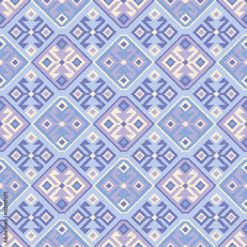 Ethnic boho seamless pattern. Ikat. Print. Repeating background. Cloth design, wallpaper.