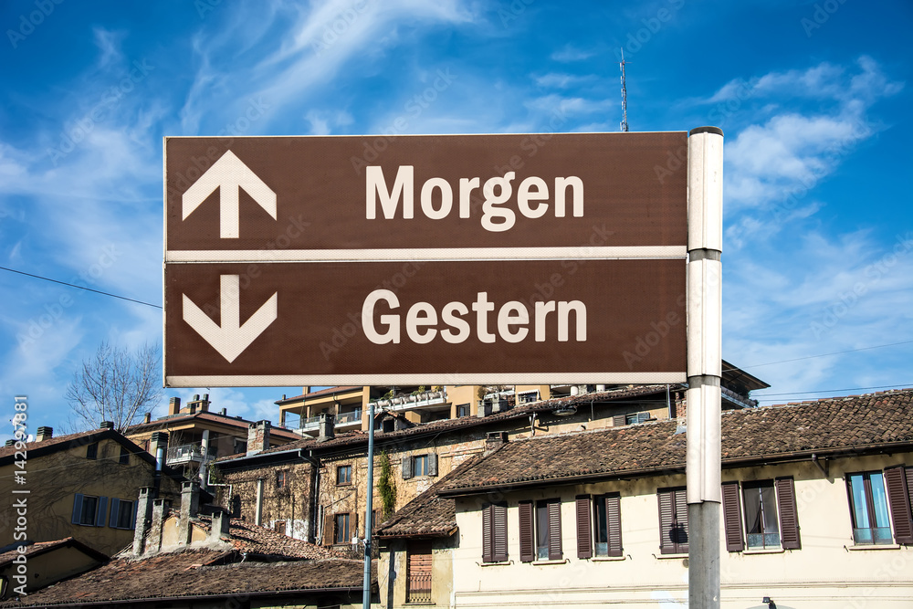 Obraz premium Schild 230 - Morgen