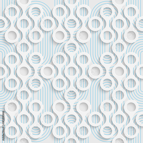 Seamless Volume Pattern. Abstract Background