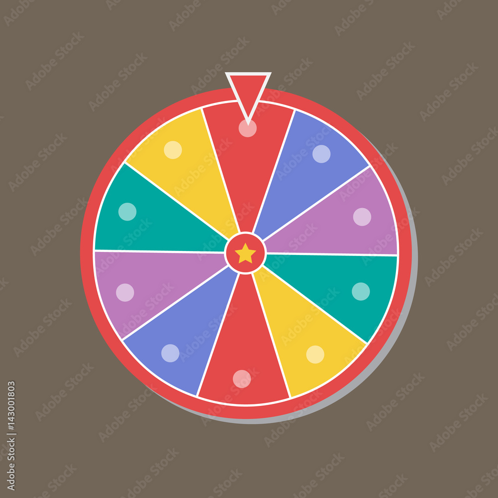 Lucky wheel template. Color lucky wheel Lucky wheel template. Color lucky wheel