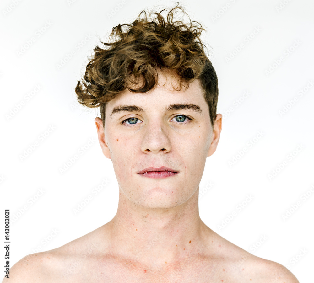 A guy is in a studio shoot A guy is in a studio shoot