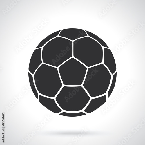 Vector illustration. Silhouette of soccer ball. Sports equipment. Patterns elements for greeting cards  wallpapers