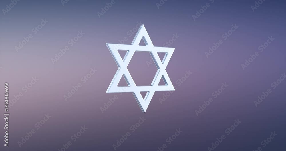 Animated Star of David Silver 3d Icon Loop Modules for edit with alpha matte
Animated Star of David Silver 3d Icon Loop Modules for edit with alpha matte