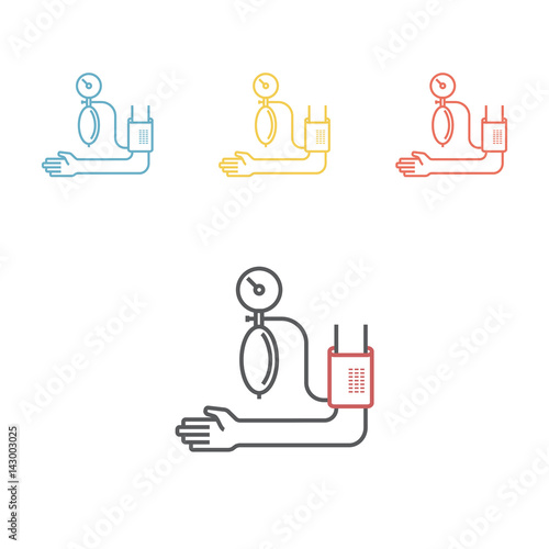 Hypertension line icon