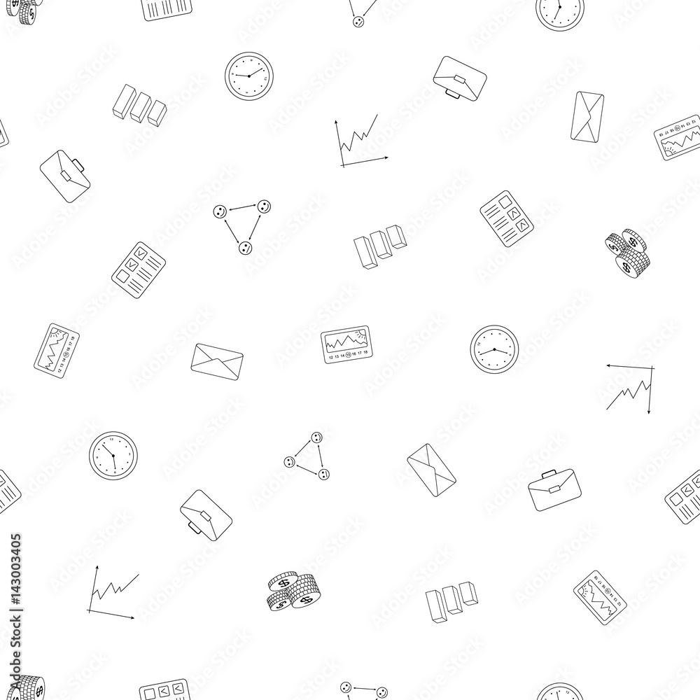Office Business Seamless Pattern Background Office Business Seamless Pattern Background