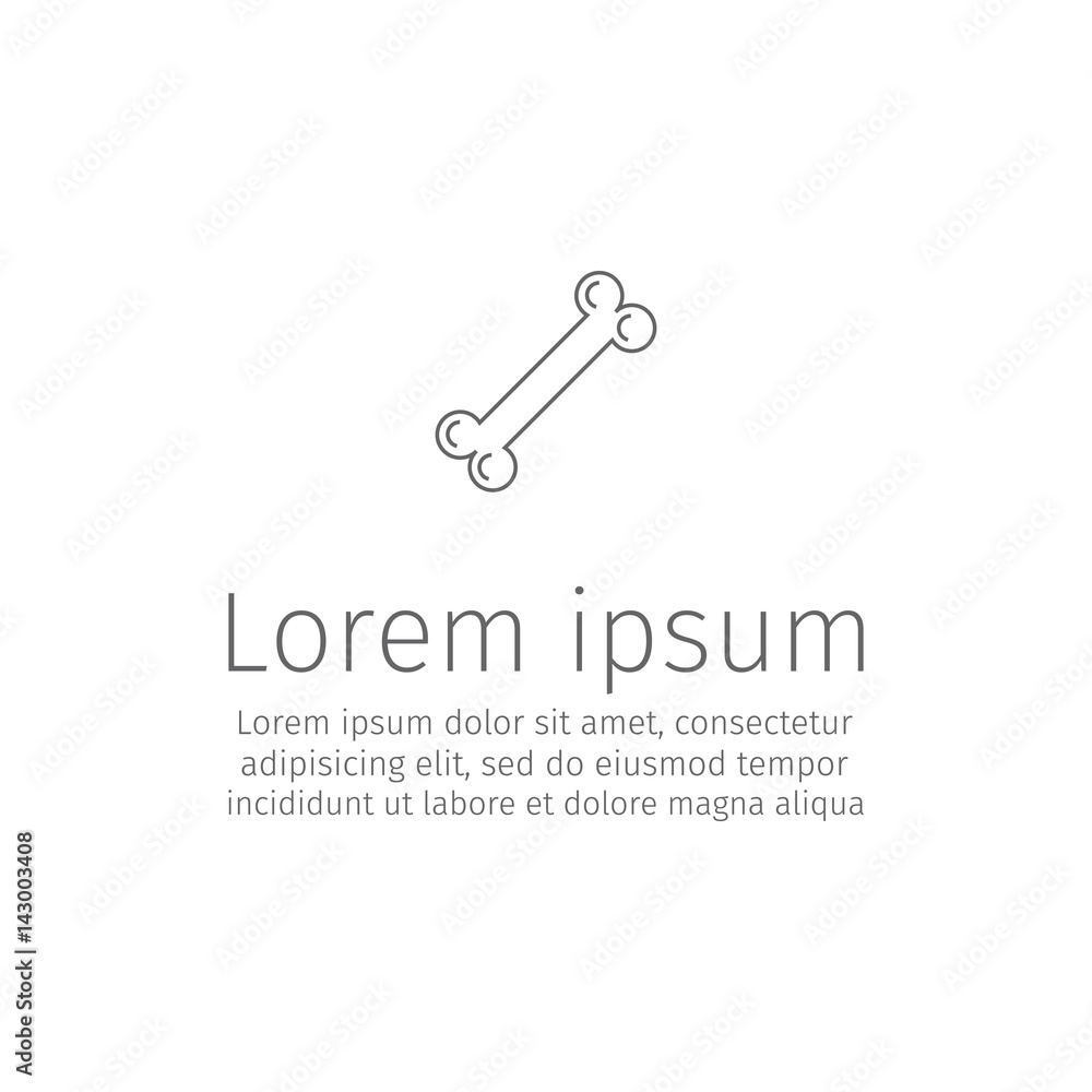 Dog Bone. Vector sign. Dog Bone. Vector sign.