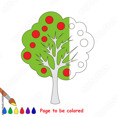 Kid game to be colored by example half.