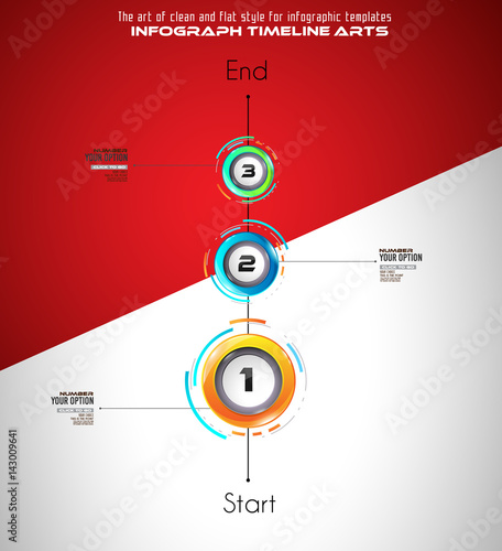 Infograph template with multiple choices and a lot of infographic design elements