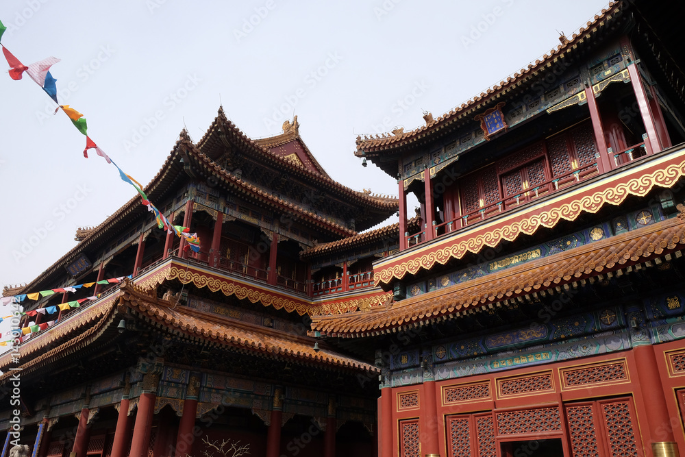 Beautiful Lama Yonghe Temple in Beijing, China Beautiful Lama Yonghe Temple in Beijing, China