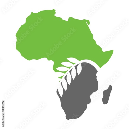 africa logo vector. grains symbol.