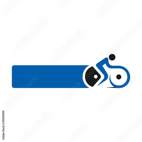 bike logo vector.