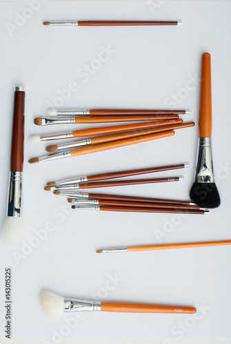 Wallpaper Mural Various makeup brushes isolated Torontodigital.ca