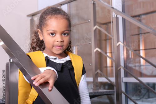Cute African-American girl ...