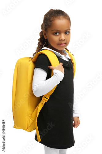 Cute African-American girl ...