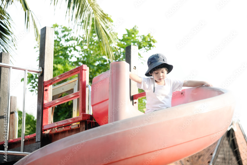 Fotografie Happy child on playground