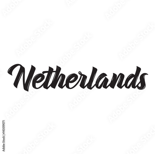 Fényképezés netherlands, text design. Vector calligraphy. Typography poster.
