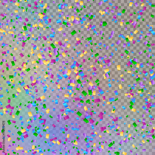 Bright abstract shiny background with festive confetti
