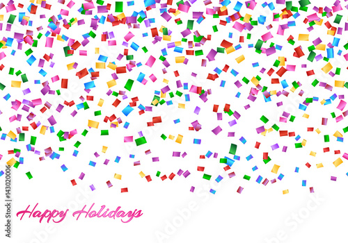 Festival background with confetti explosion
