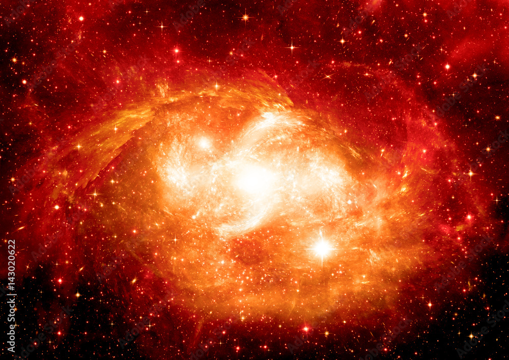 galaxy in a free space galaxy in a free space