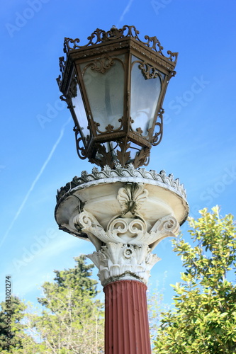 ornate lamp post light at mon repos