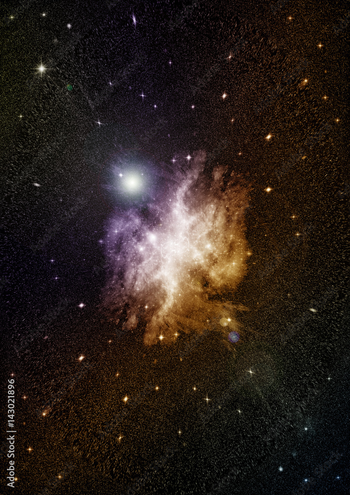 galaxy in a free space galaxy in a free space