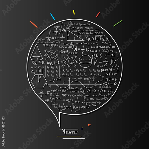 Math logo concept
