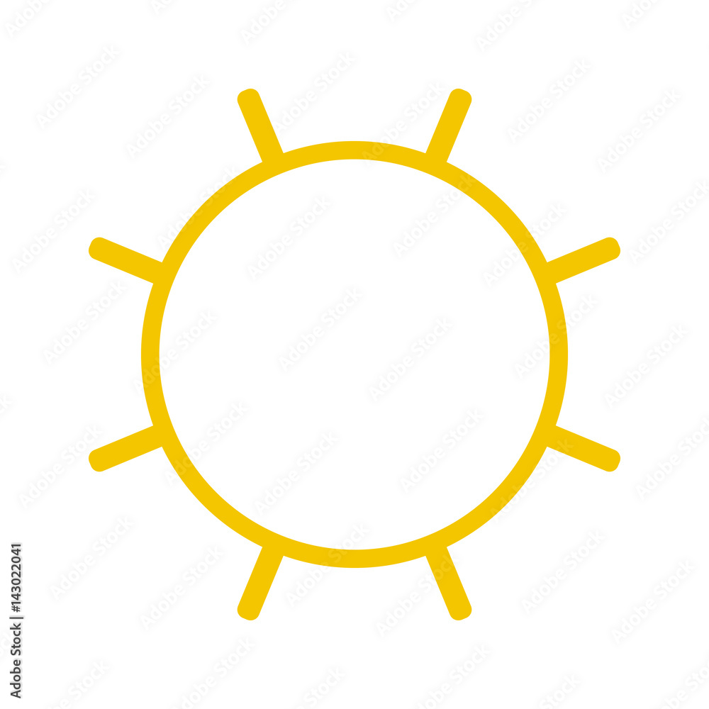 Sun symbol rotate join yellow