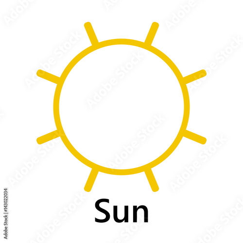 Sun symbol rotate join yellow text
