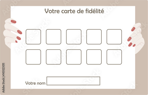 Carte de fidélité