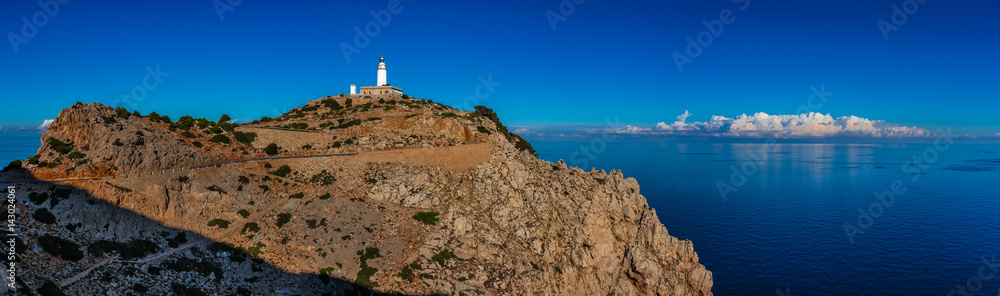 Spanien Mittelmeer Küste Kap Leuchtturm Mallorca Cap de Formentor