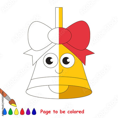 Kid game to be colored by example half.