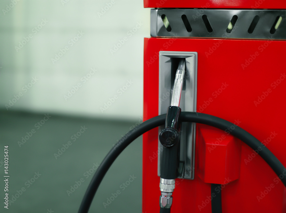 Modern charging station on blurred background Modern charging station on blurred background