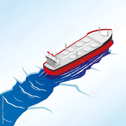 Oil tanker.