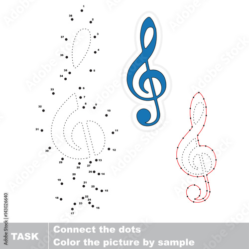 Vector trace educational game for preschool kids.